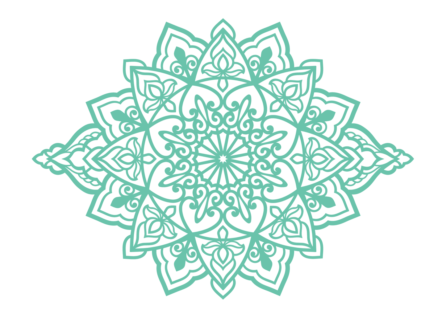 תפארת - מנדלה מאורכת - צבע אחיד