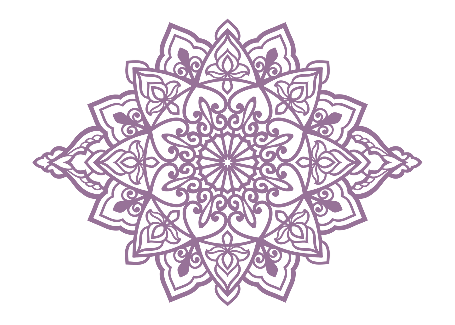 תפארת - מנדלה מאורכת - צבע אחיד