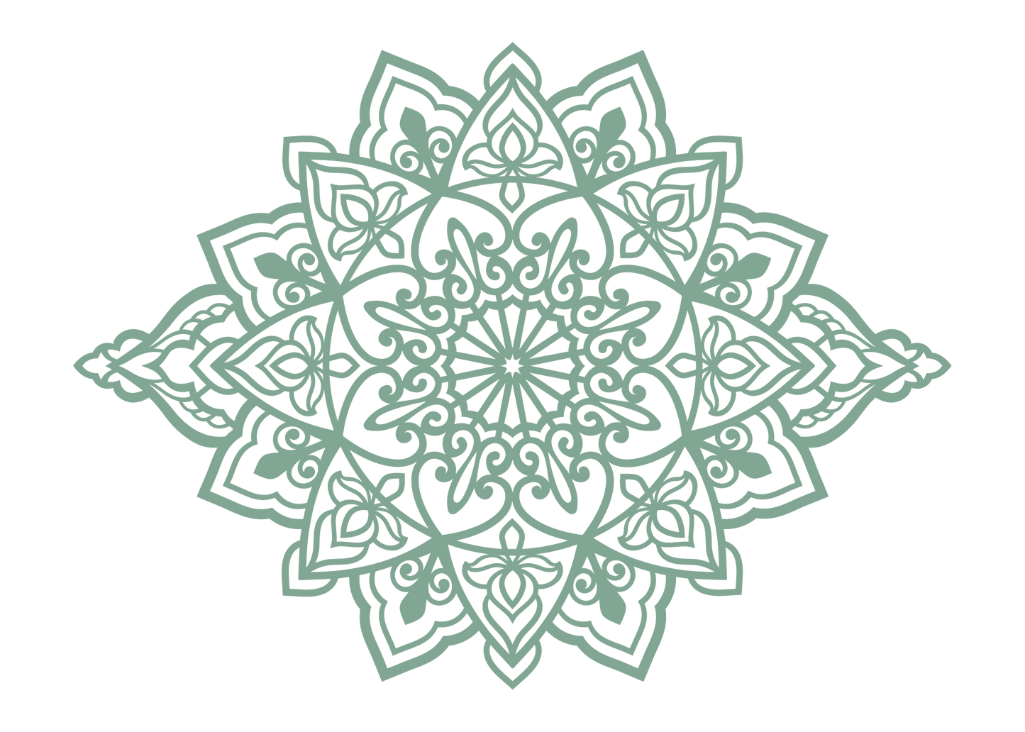 תפארת - מנדלה מאורכת - צבע אחיד