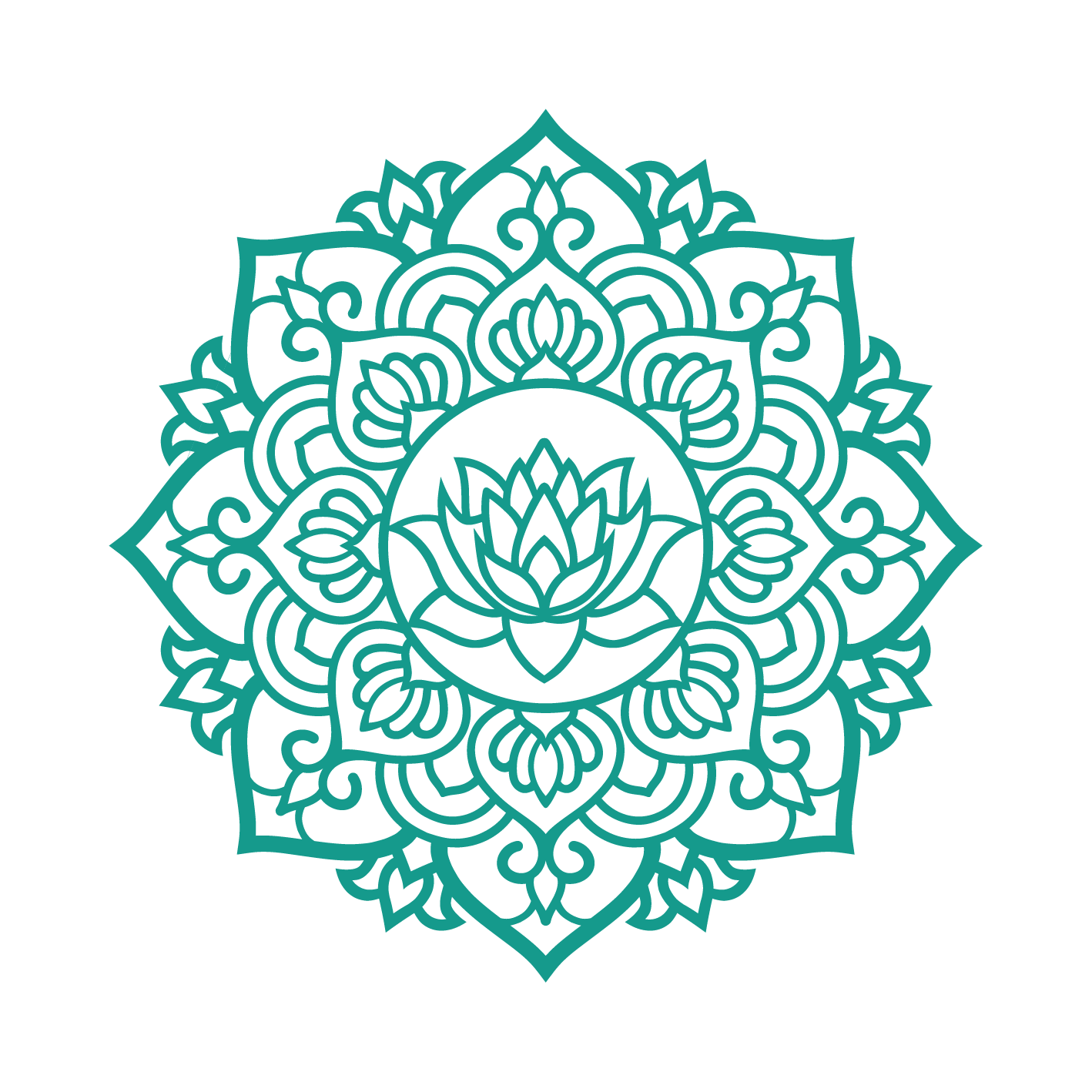 לידה מחדש - מנדלה עגולה - צבע אחיד