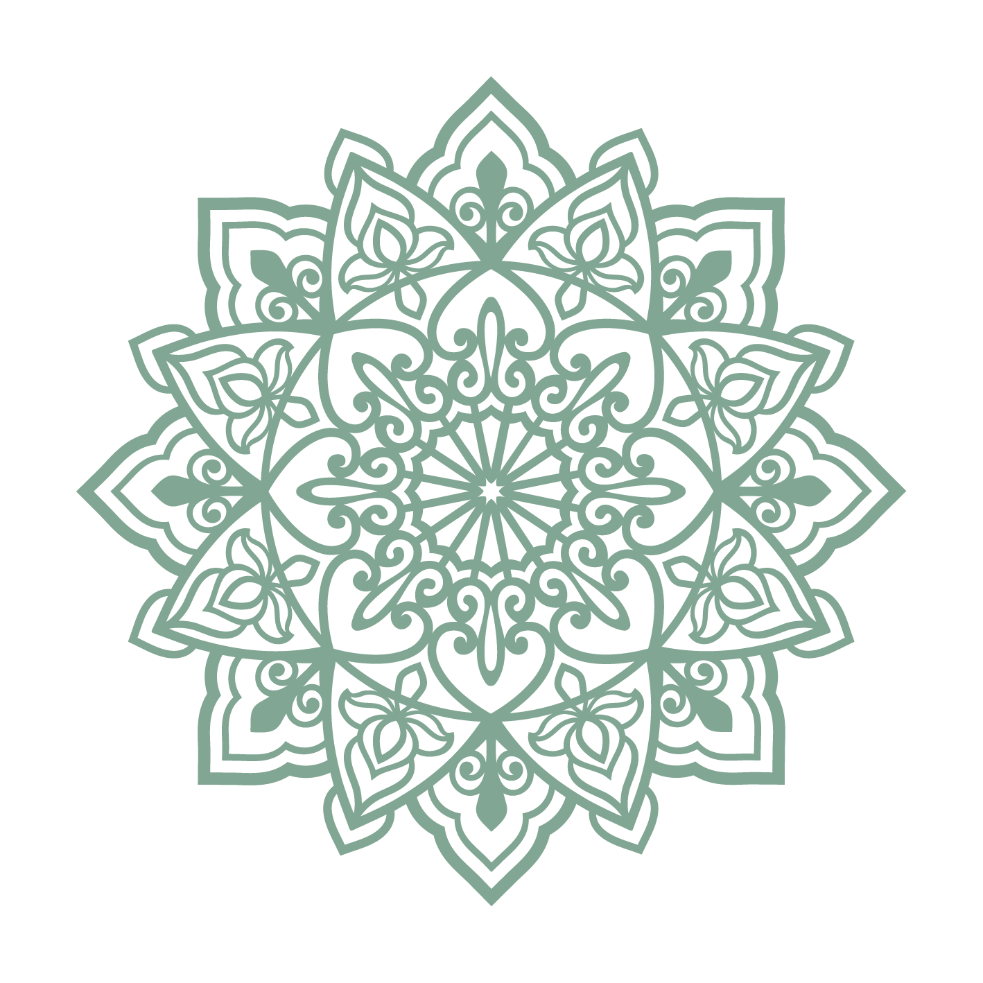 תפארת - מנדלה עגולה - צבע אחיד