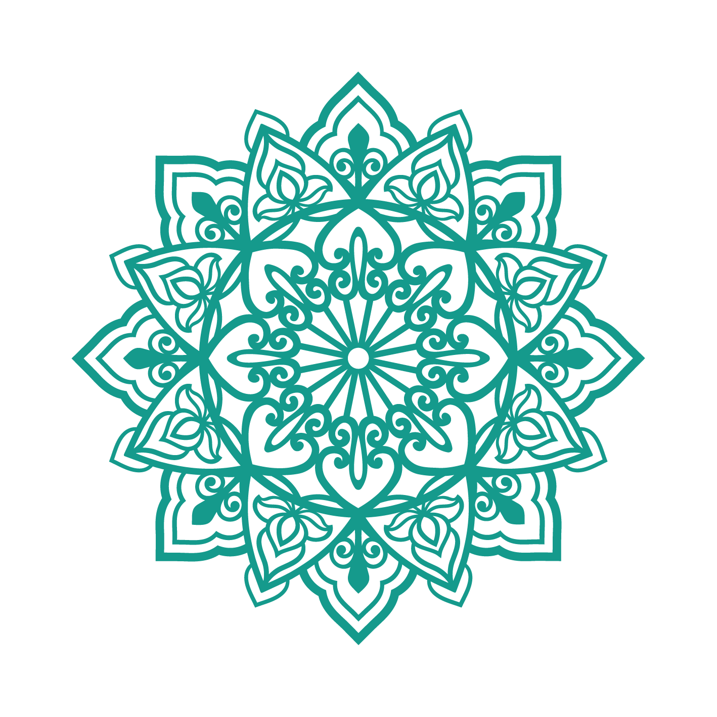 תפארת - מנדלה עגולה - צבע אחיד