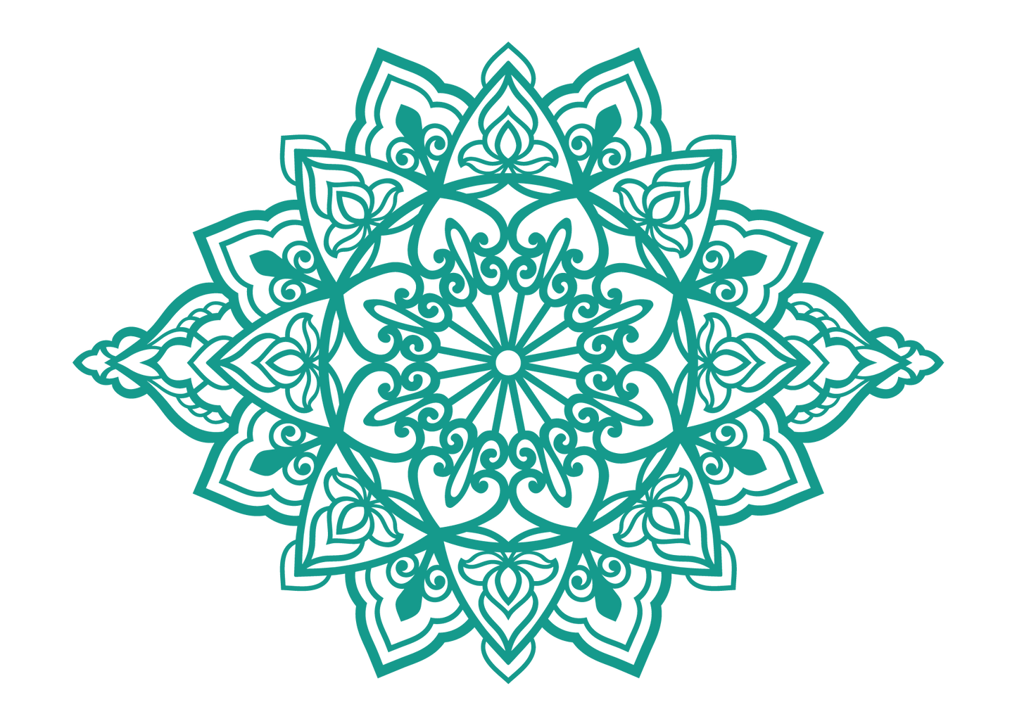 תפארת - מנדלה מאורכת - צבע אחיד