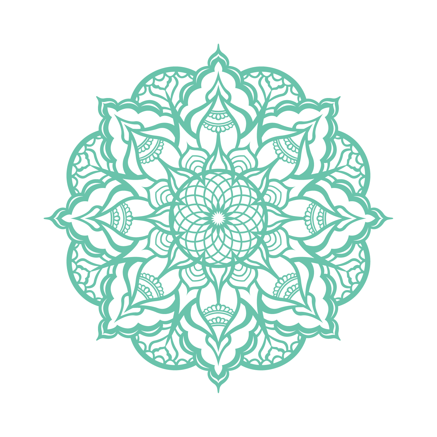 סול - מנדלה עגולה - צבע אחיד