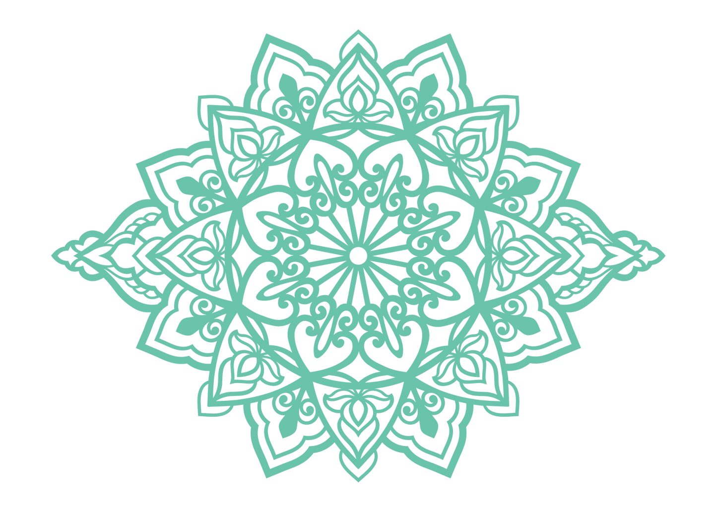 תפארת - מנדלה מאורכת - צבע אחיד