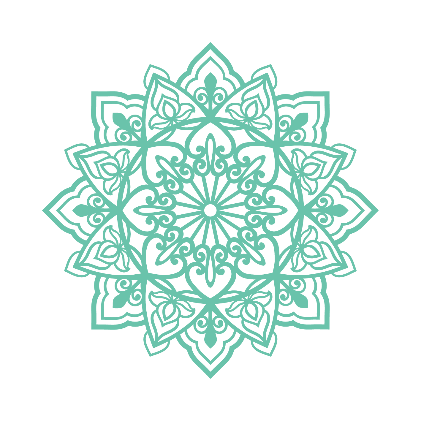 תפארת - מנדלה עגולה - צבע אחיד