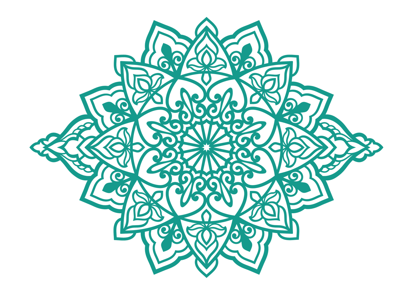 תפארת - מנדלה מאורכת - צבע אחיד