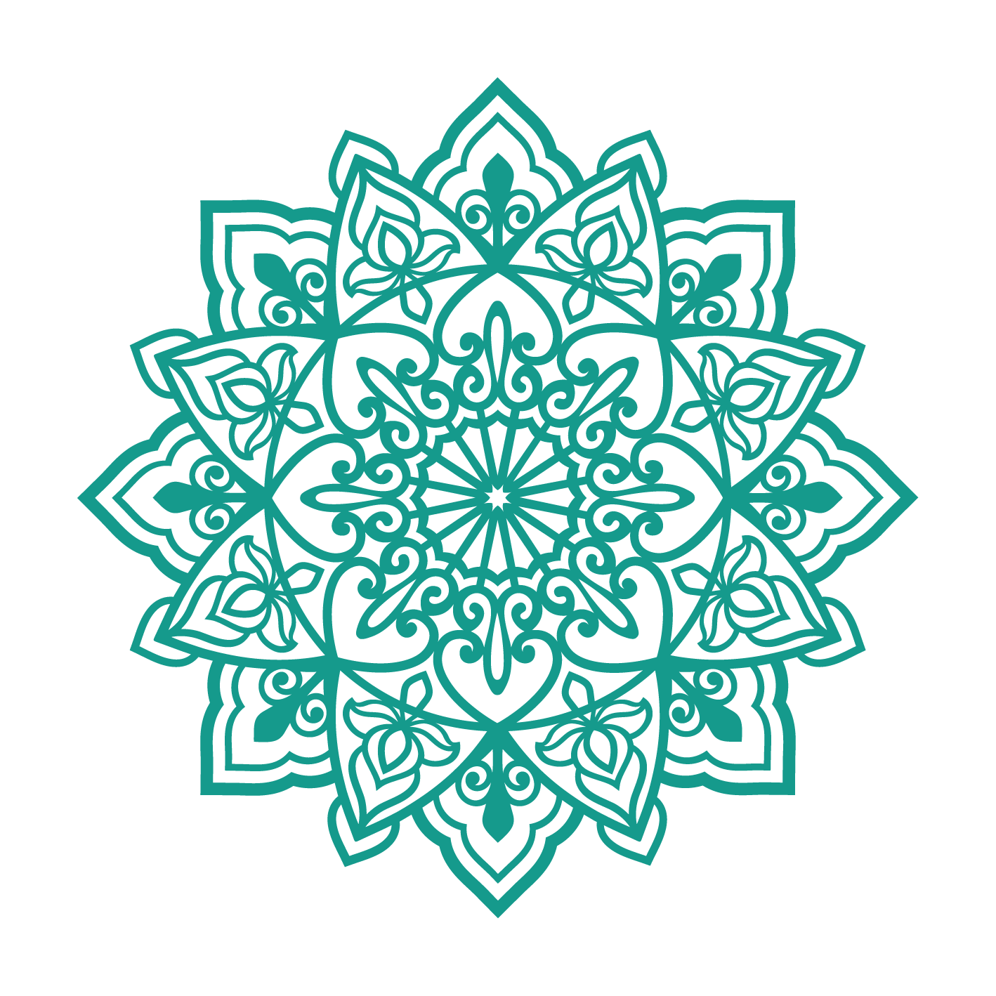 תפארת - מנדלה עגולה - צבע אחיד