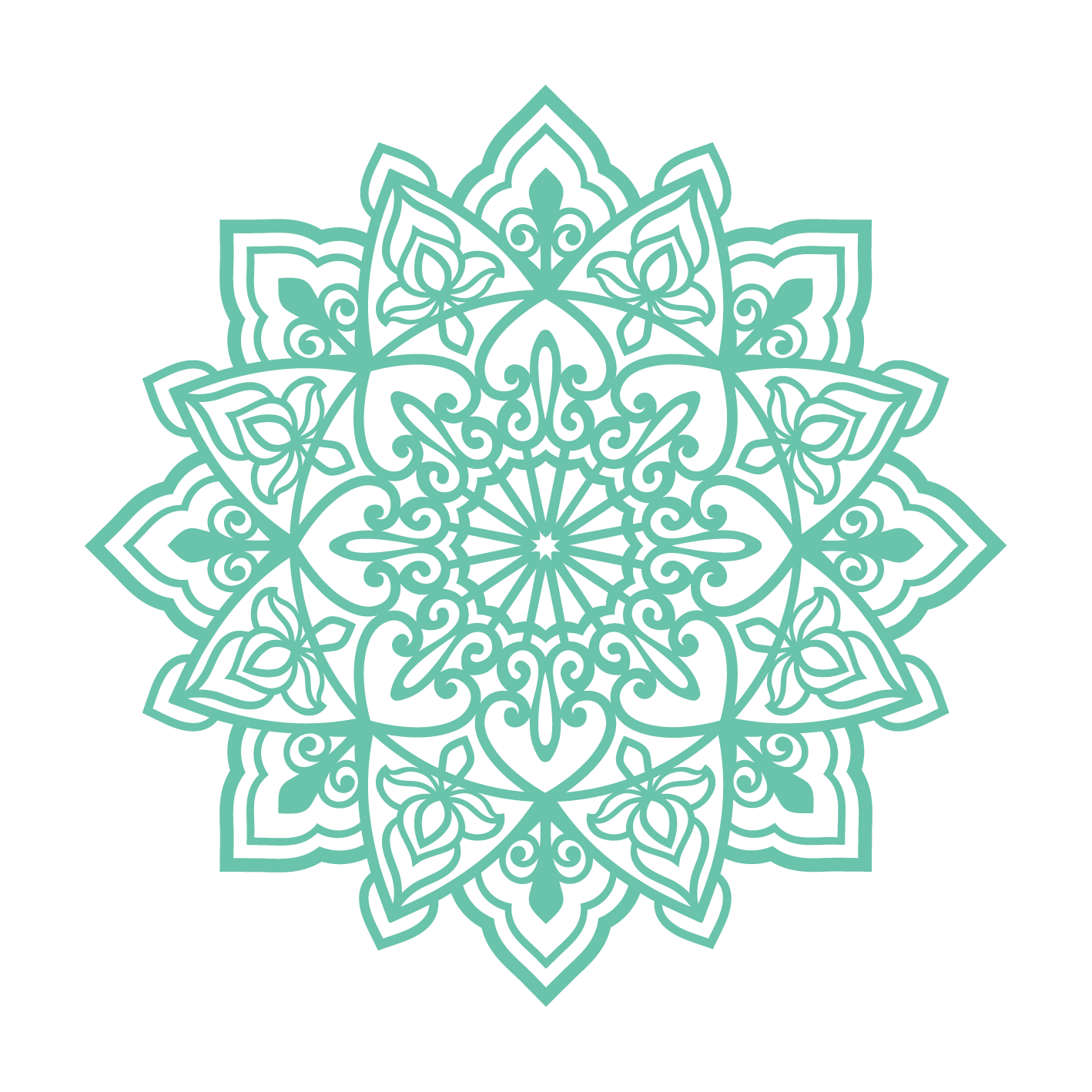 תפארת - מנדלה עגולה - צבע אחיד