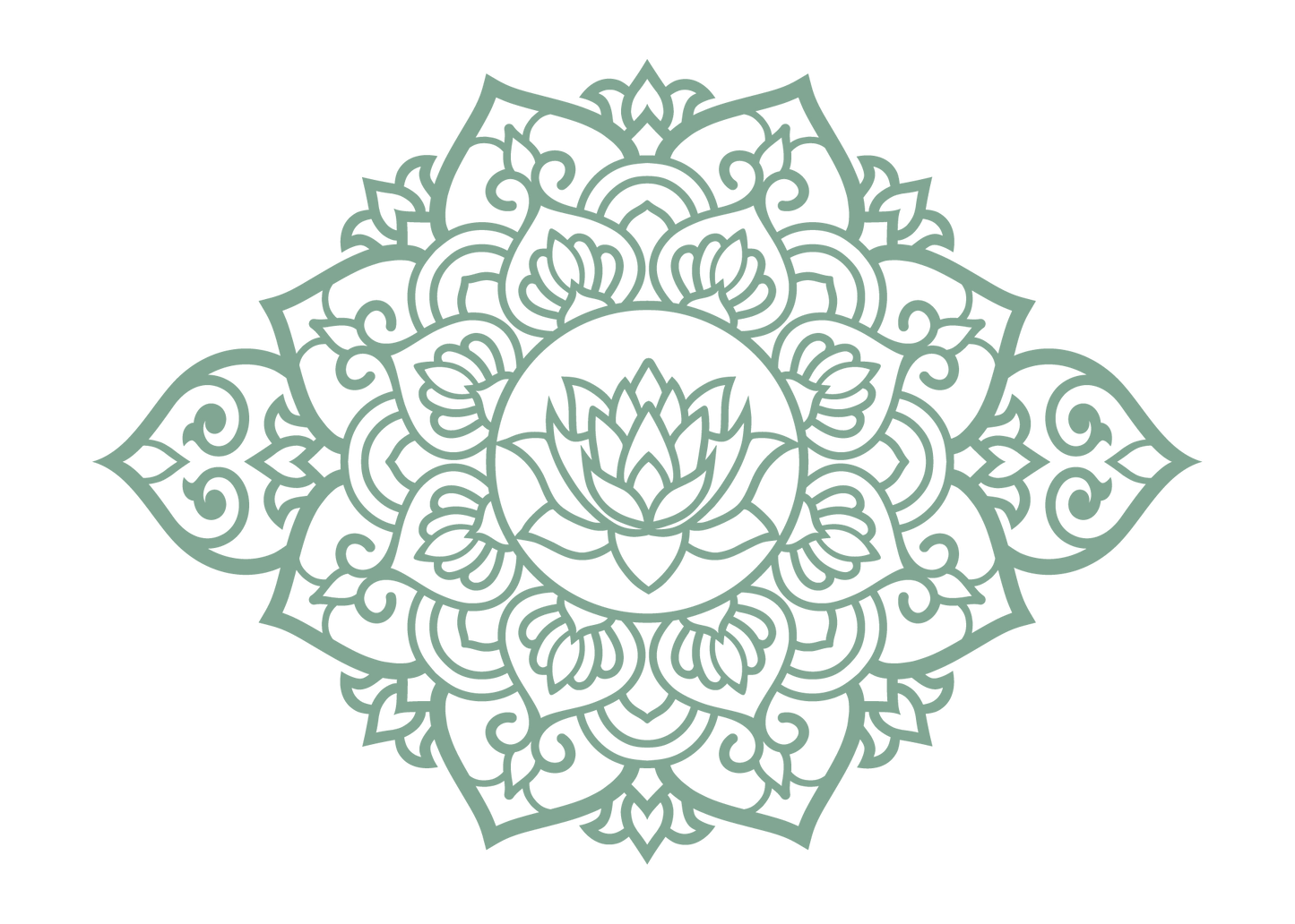 לידה מחדש - מנדלה מאורכת - צבע אחיד