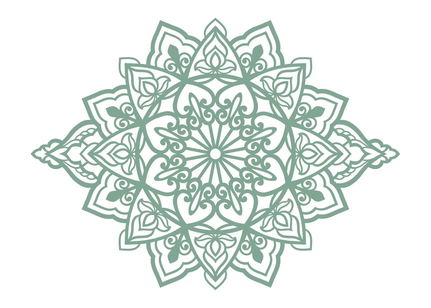 תפארת - מנדלה מאורכת - צבע אחיד