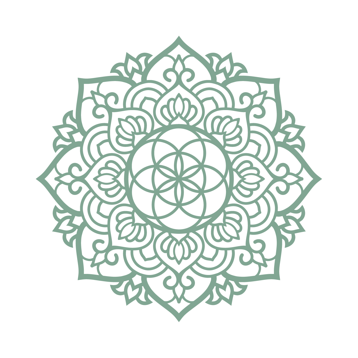 אחדות - מנדלה עגולה - צבע אחיד