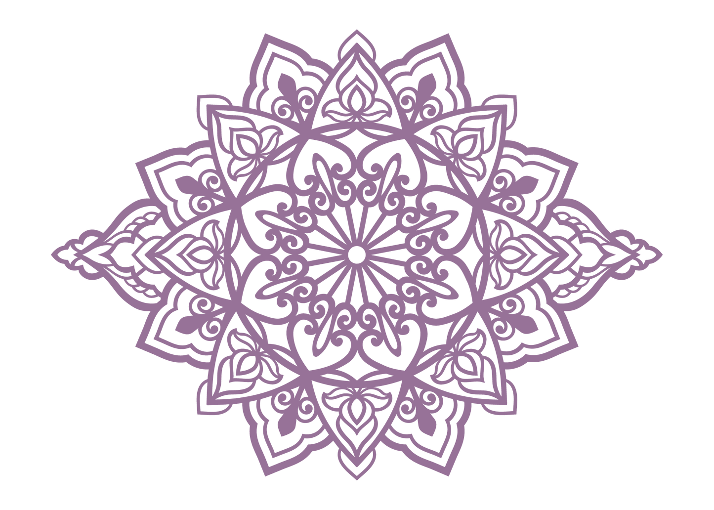 תפארת - מנדלה מאורכת - צבע אחיד