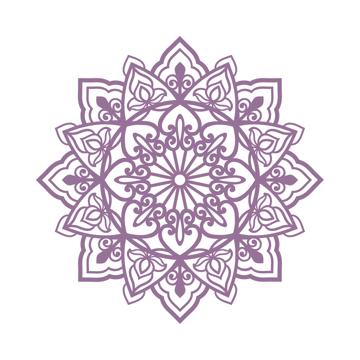 תפארת - מנדלה עגולה - צבע אחיד