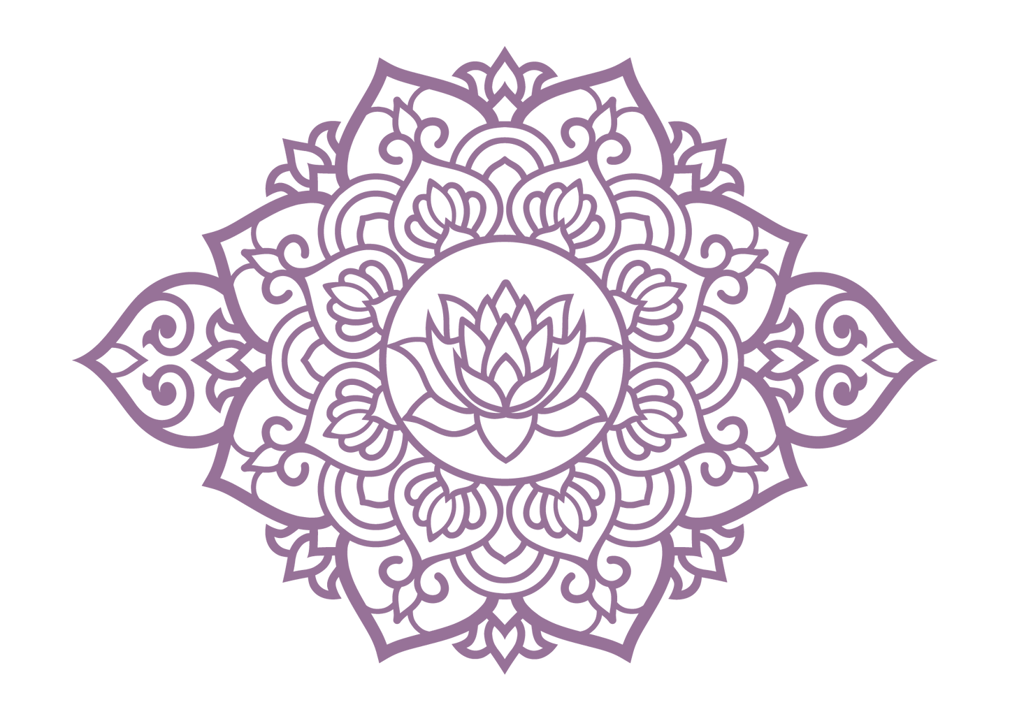 לידה מחדש - מנדלה מאורכת - צבע אחיד