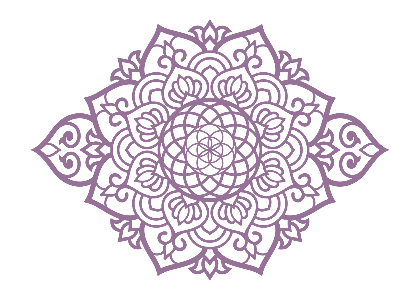 אחדות - מנדלה מאורכת - צבע אחיד