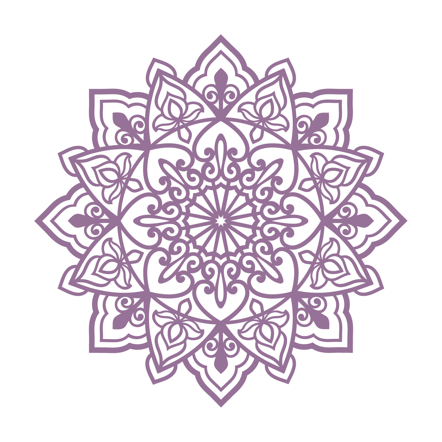 תפארת - מנדלה עגולה - צבע אחיד