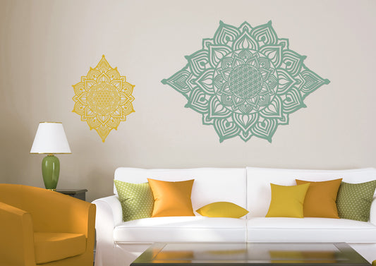 השמש העולה - מנדלה מאורכת - צבע אחיד 