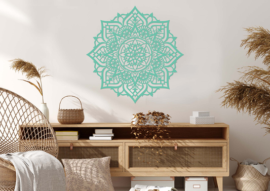 נוכחות - מנדלה עגולה - צבע אחיד 