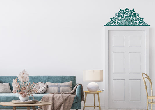 כתר זריחה לדלת או חלון – צבע אחיד